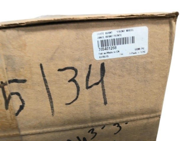 Fits 2013-2017 Can-Am Outlander 6X6 - 650 EFI / Outlander 6X6 - EFI RIM 12 INCH B-331 X 6, OEM Part # 705401268