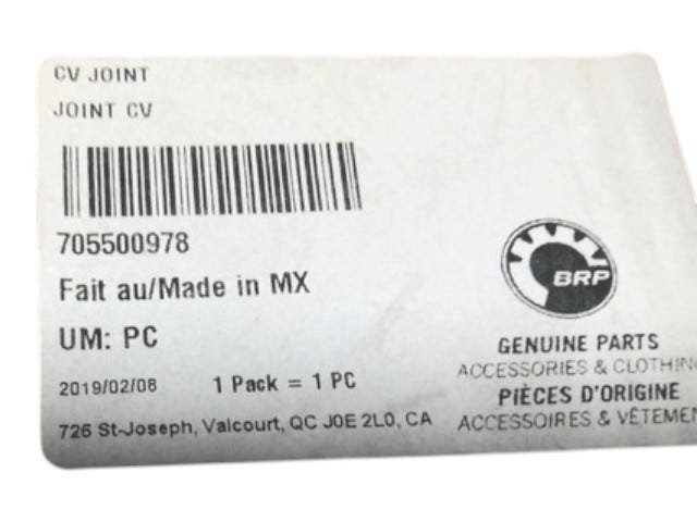 Fits 2009-2012 Can-Am Outlander Max STD / Outlander STD CV Joint, OEM Part # 705500978