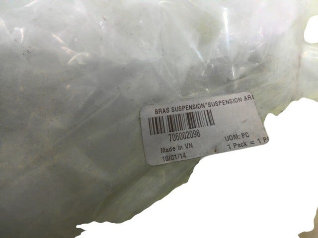 Fits 2015-2016 Can-Am Maverick - Maverick MAX / Maverick 1000_XMR Manta Green RH REAR Upper, OEM Part # 706002098