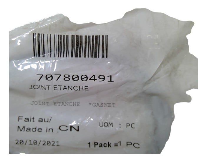 Fits BRP Gasket, OEM Part # 707800491