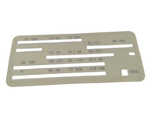 Fits BRP Decal FUSE Relay, OEM Part # 710000855