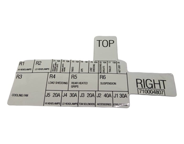 Fits BRP RFB FUSE LOGO, OEM Part # 710004807