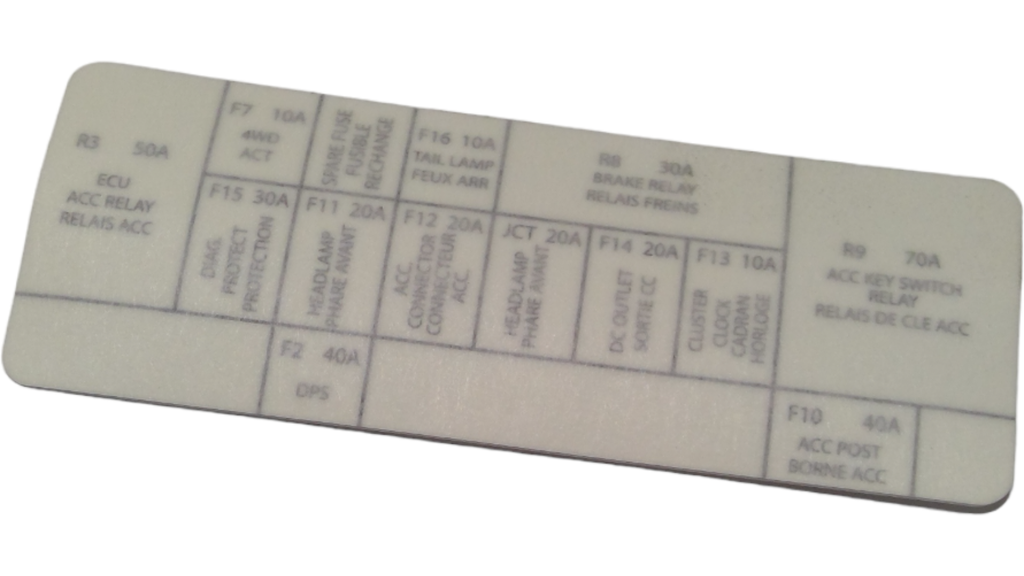 Can-Am FUSE BOX Decal, OEM Part # 710004921