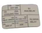 Fits 2017-2018 Can-Am 1- Defender HD5 / 1- Traxter HD5 LOGO Fuse, REL, OEM Part # 710005393