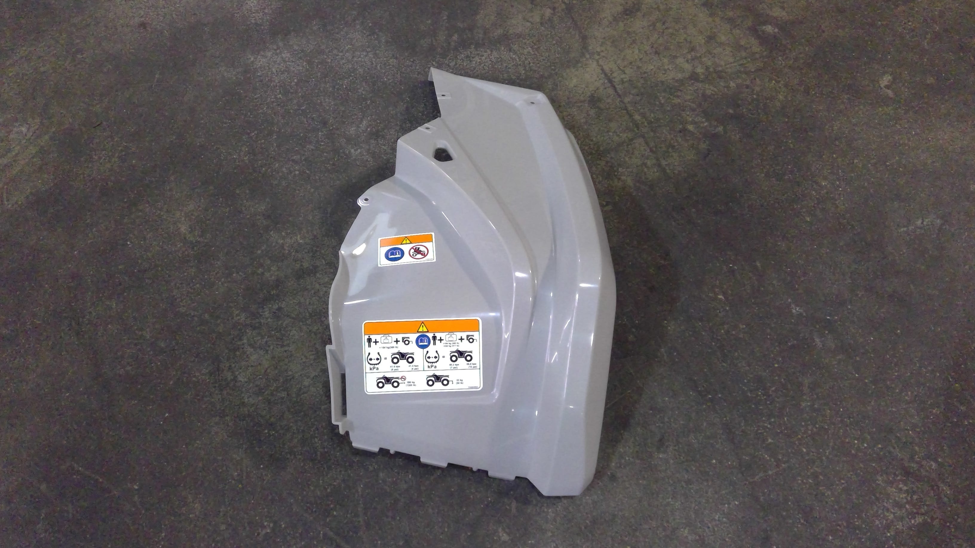 Can-Am GREY LH REAR Fender, OEM Part # 715002691