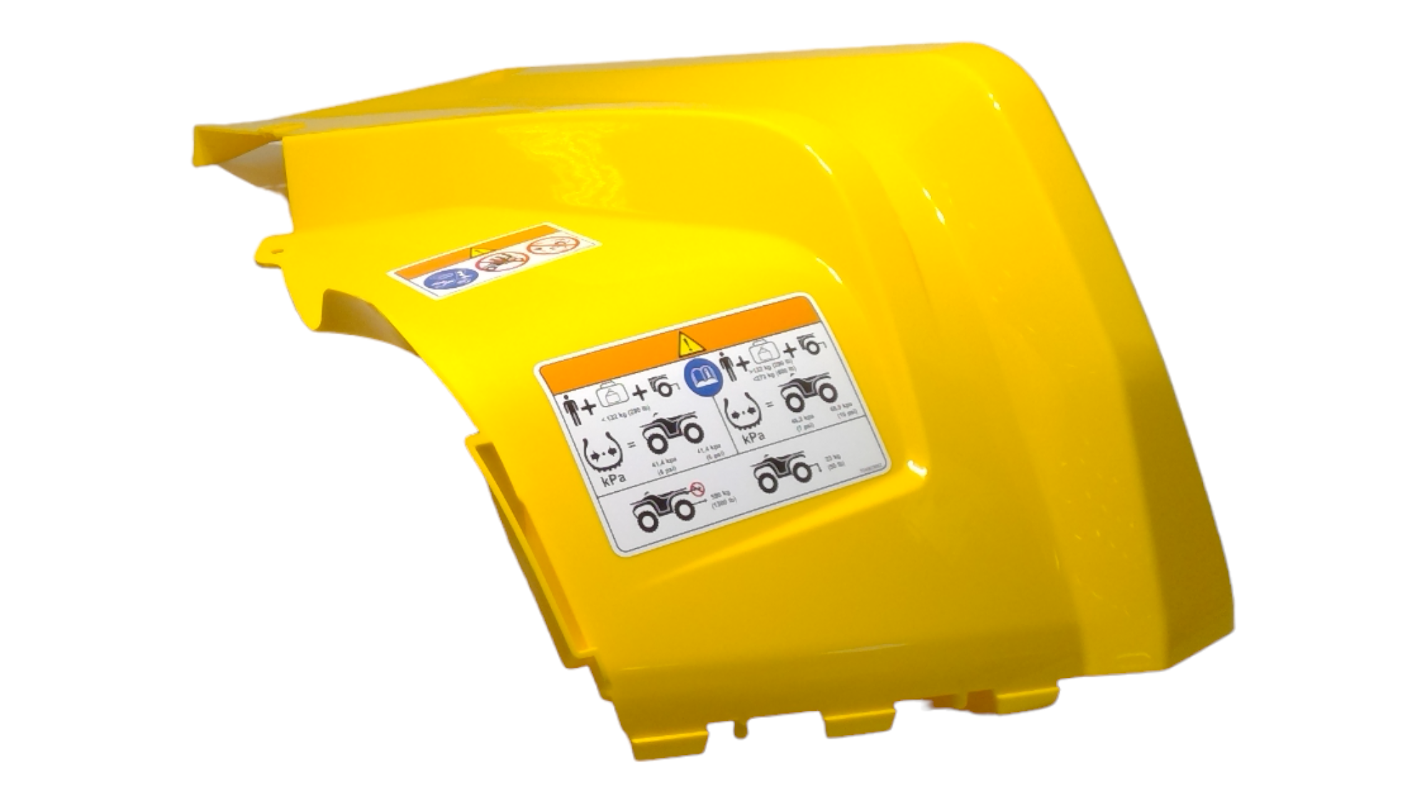 Fits Can-Am Yellow LH REAR Fender, OEM Part # 715002706