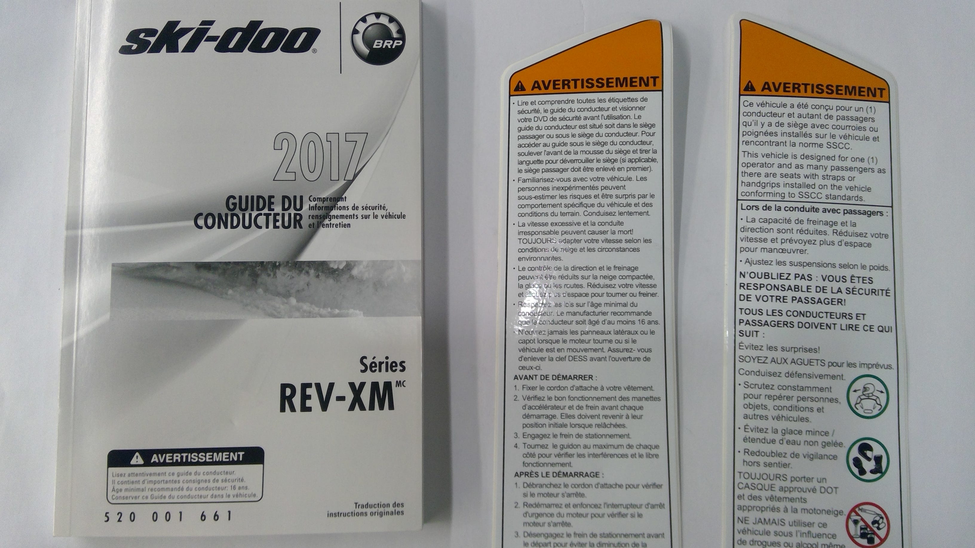 Ski-Doo FR KIT XM, OEM Part # 860201573