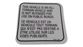 Fits BRP Warning Decal, ROAD, OEM Part # S87518RCB900