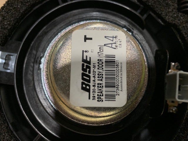 Acura New Fits Acura Kit Door Speaker, Part # 06391-SJA-305