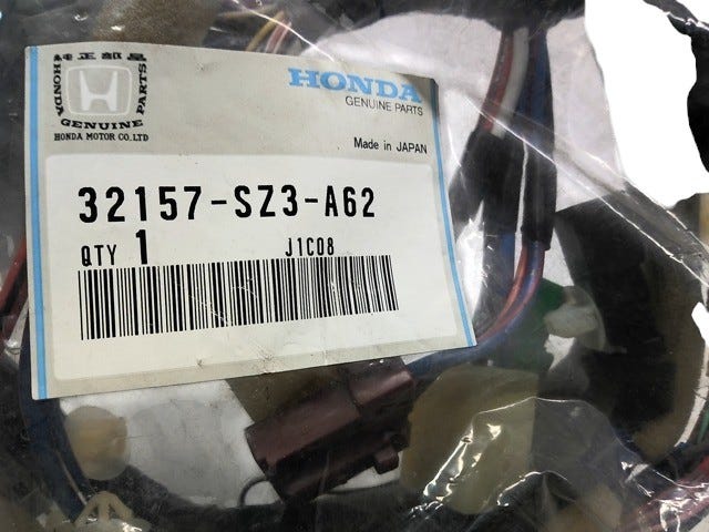 Acura New 1996-2003 Fits Acura RL Sub Wire, Heater A, Part # 32157-SZ3-A62