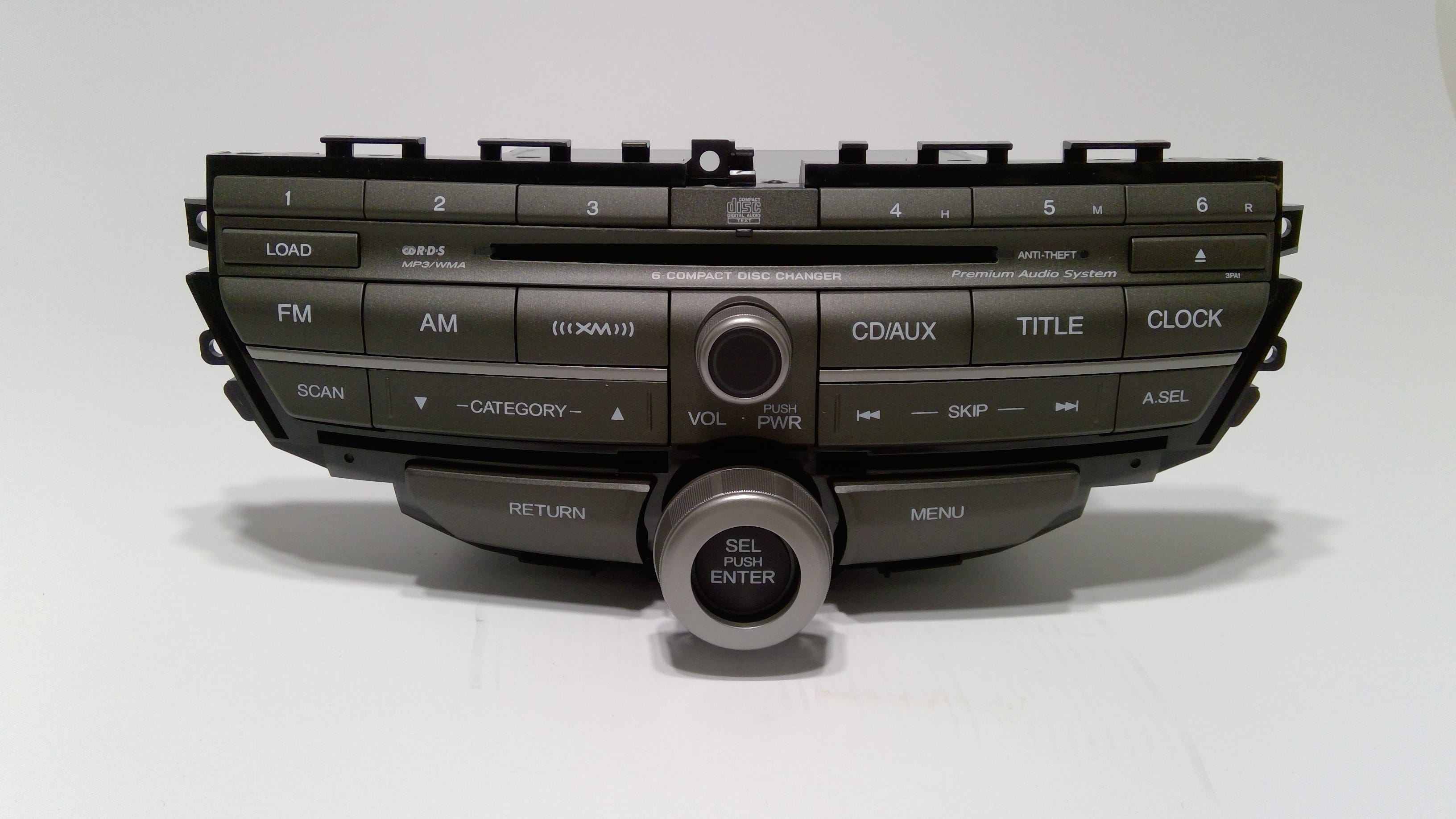 Honda New 2008-2009 Fits Honda Accord Tuner Assy., Radio *YR334L* (US TAUPE GUN METALLIC), Part # 39100-TA0-A61ZB