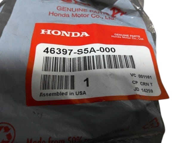 Honda New 2001-2005 Fits Honda Civic Clamp, R. Brake Pipe, Part # 46397-S5A-000
