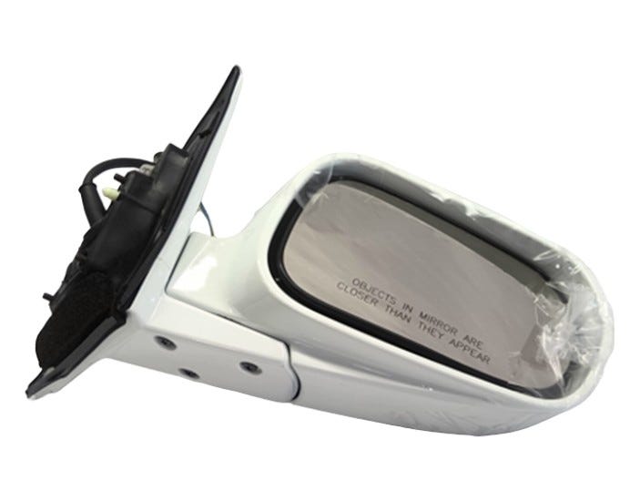 Honda New 1999-2002 Fits Honda Accord Passenger Side Door Mirror Assembly (Taffeta White), Part # 76200-S84-A31ZC