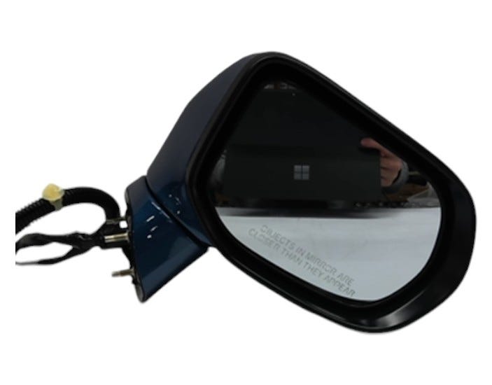 Honda New 2009-2011 Fits Honda Civic Mirror Assembly, Passenger Side Door (Neutron Blue Metallic) (R.C.) (Heated), Part # 76200-SNR-C02ZB