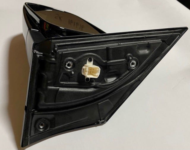 Honda New 2003-2005 Fits Honda Pilot Mirror Assembly, Driver Side Door (Nighthawk Black Pearl) (R.C.), Part # 76250-S9V-A11ZB