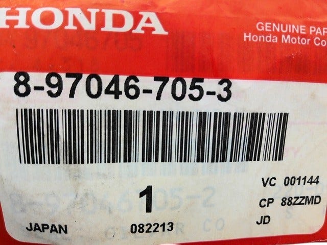 Honda New 1994-2002 Fits Honda Passport Seal Oil, Rear Cover 2Wd, Part # 89704-67053