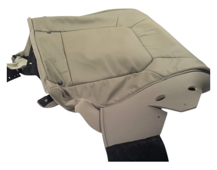 Honda New 2012-2015 Fits Honda Pilot Cover, Driver Side Middle Seat-Back Trim (Light Beige) (Leather), Part # 81721-SZA-A42ZD