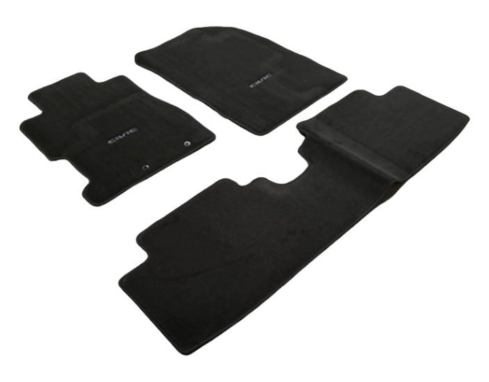 Honda New 2004-2005 Fits Honda Civic Floor Mat Set *NH167L* (GRAPHITE BLACK), Part # 83600-S5P-A01ZA