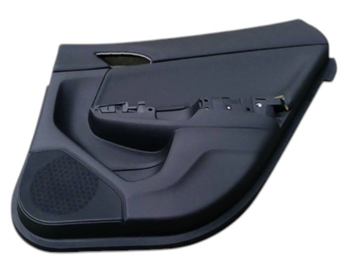 Honda New 2010-2012 Fits Honda Crosstour Lining, R. RR. Door (Lower) *NH167L* (LEA) (GRAPHITE BLACK), Part # 83702-TP6-A01ZA