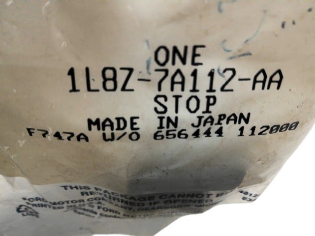 Ford New 2001-2004 Fits Ford Escape Stop Base No. 7a112, Part # 1L8Z7A112AA