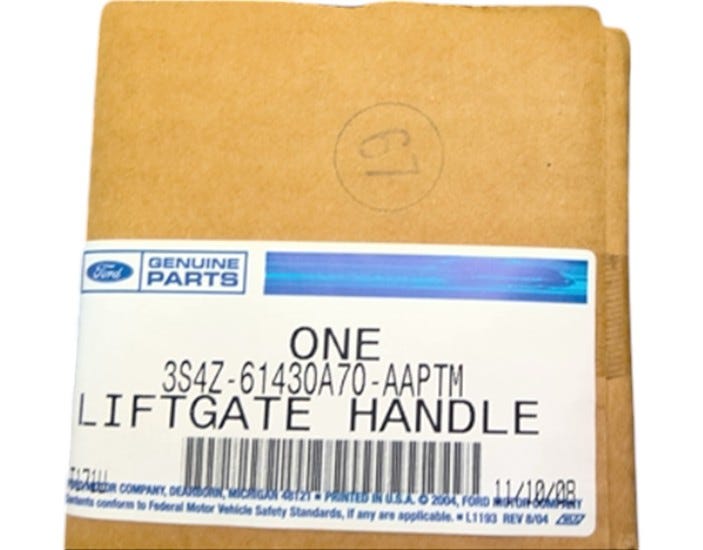 Ford New 2003-2007 Fits Ford Focus Handle - Tailgate Base No. 430a70, Part # 3S4Z61430A70AAPTM