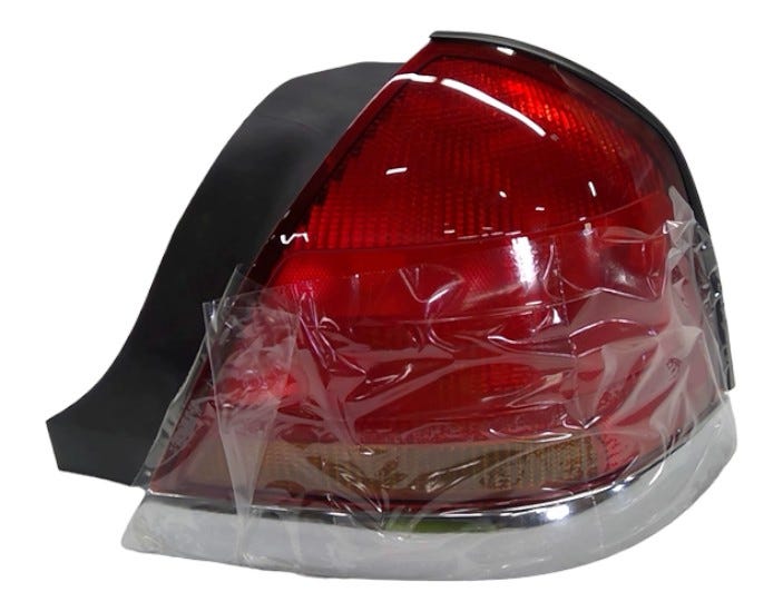 Ford New 2003 Fits Ford Crown Victoria Lamp Assy - Rear, Stop and Flasher Base No. 13404 Position Passenger Side, Part # 3W7Z13404CA