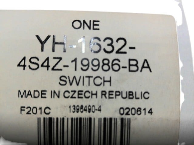 Ford New 2005-2007 Fits Ford Focus Switch Assy Base No. 19986, Part # 4S4Z19986BA