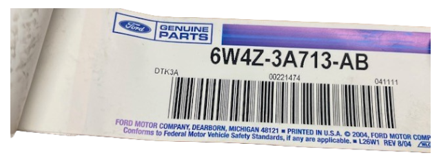 Ford New 2000-2006 Fits Ford / Lincoln Thunderbird / LS Hose Assy Base No. 3a713, Part # 6W4Z3A713AB