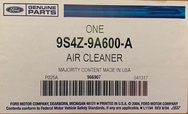 Ford New 2008-2011 Fits Ford Focus Cleaner Assy - Air Base No. 9a600, Part # 9S4Z9A600A