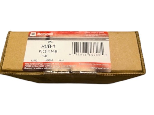 Ford New 1991-2003 Fits Ford / Mercury Escort / Tracer Hub Assy - Wheel Base No. 1104 Position Front, Part # F1CZ1104B