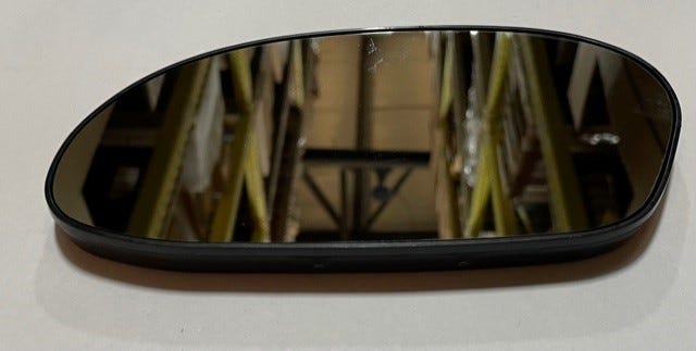Ford New 1997-1999 Fits Ford / Mercury Taurus / Sable Glass Assy - Rear View Outer Mirror Base No. 17k707 Position Driver Side, Part # F7DZ17K707EA