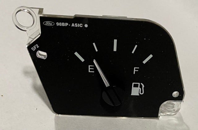 Ford New 1998-2000 Fits Ford / Mercury Contour / Mystique Gauge Assembly Fuel, Part # F8RZ9305AA