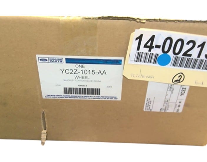 Ford New 1992-2004 Fits Ford E-150 Wheel Assy Base No. 1007, Part # YC2Z1015AA