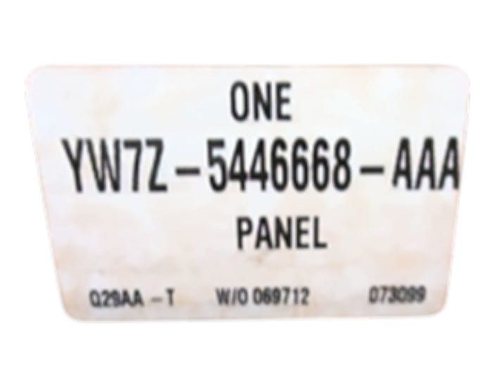 Ford New 2000-2002 Fits Mercury Brand / Base No. / Manufacturer Part Number Panel Assy - Rear Package Tray Trim Base No. 46668 Position Rear, Part # YW7Z5446668AAA