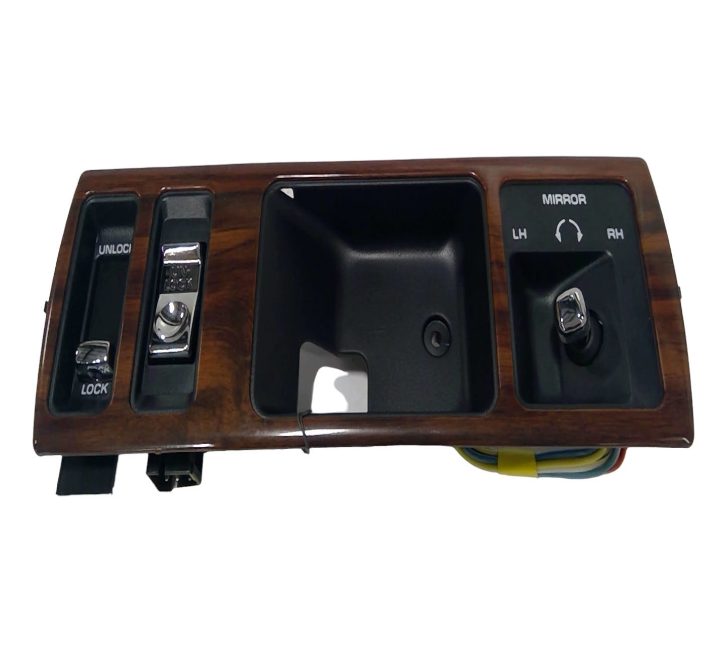 GM New 1994-1996 Fits Chevrolet Caprice / Impala Bezel Assembly, Front Side Door Inside Handle *woodgrain, Part # 10242034