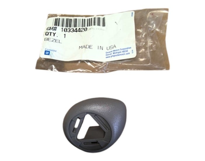 GM New 1997-2005 Fits Buick Century / Regal Bezel, Sunshade Rod *gray, Part # 10334420