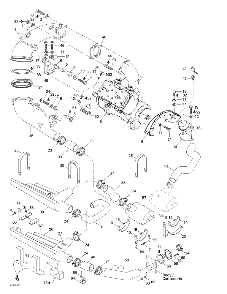 Fits 1996-2002 Sea-Doo Marine Parts Seal-Exhaust, OEM Part # 204130225