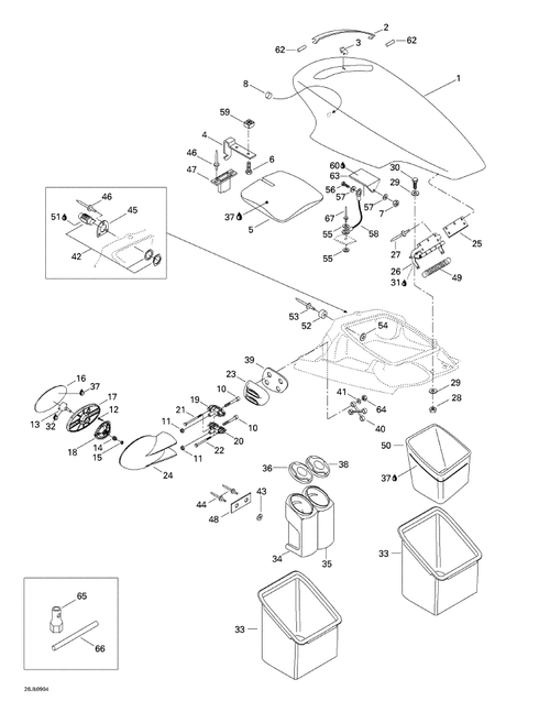 Fits 1998-2004 Sea-Doo Boats Hex. Screw M6 X 90, OEM Part # 207069060