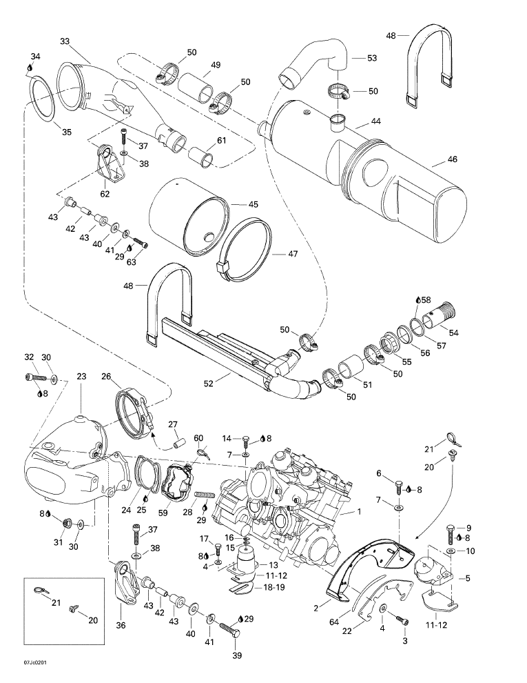 Fits 1998-2007 Sea-Doo Boats Sealing Ring, OEM Part # 274000511