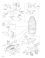 Fits 1997-2004 Sea-Doo Boats Seat Bracket, OEM Part # 204610100