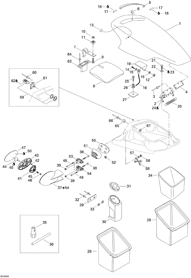 Fits 1998-2004 Sea-Doo Boats Hex. Screw M6 X 90, OEM Part # 207069060