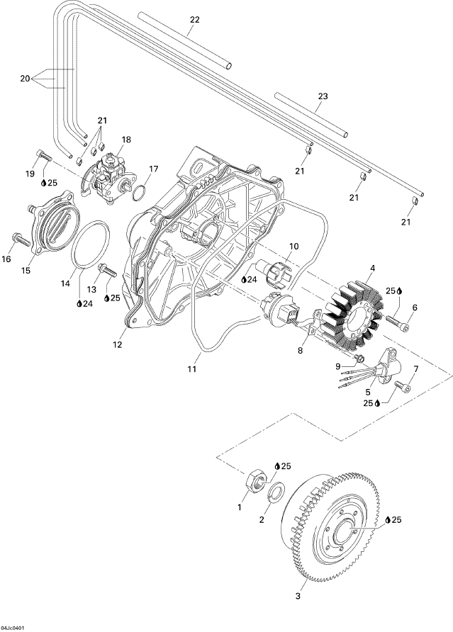 Fits 1996-5666 Sea-Doo Boats O-Ring, OEM Part # 293300018