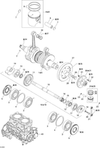 Fits 2000-2007 Sea-Doo Boats Balanced Shaft 947 Ass Y, OEM Part # 420837446
