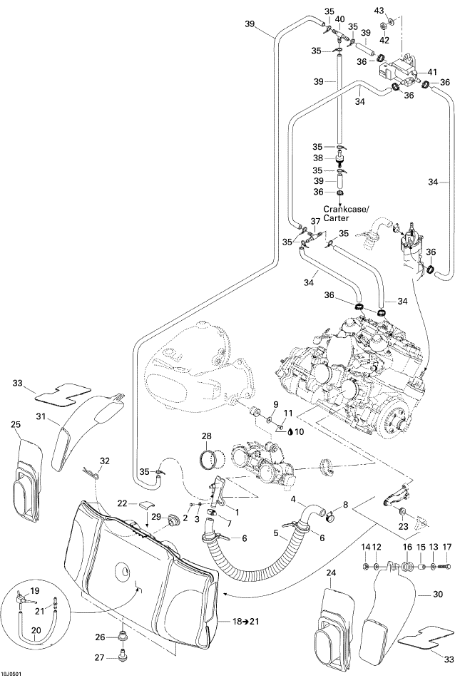 Fits 2000-2007 Sea-Doo Boats Hose 4.3 Mm, OEM Part # 270000471