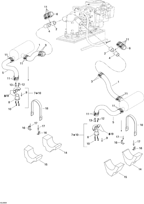 Fits 2000-2012 Sea-Doo Boats Phillips Screw M6 X 35, OEM Part # 208663560