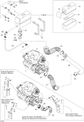 Fits 2004-2005 Sea-Doo Challenger 180 4-TEC SC / GTX 4-TEC, LTD Supercharged / GTX 4-TEC, Supercharged Oil Separator Vent Hose Kit, OEM Part # 295501044