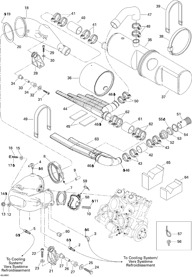 Fits 1998-2007 Sea-Doo Boats Sealing Ring, OEM Part # 274000511