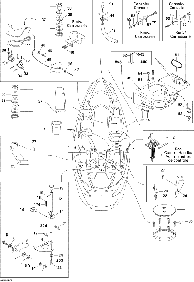 Fits 1996-2012 Sea-Doo Boats Retainer Cable, OEM Part # 204000117