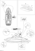 Fits 2009 Sea-Doo Boats Cockpit Cover, OEM Part # 204950163