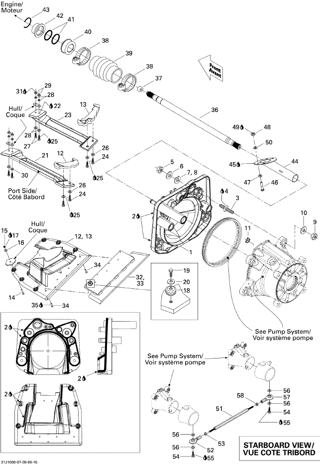 Fits 2000-2012 Sea-Doo Boats Phillips Screw M6 X 35, OEM Part # 208663560